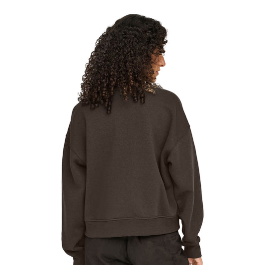 Only Best L/S Print Crew Neck Sweat Chocolate Torte  - 15357681CT