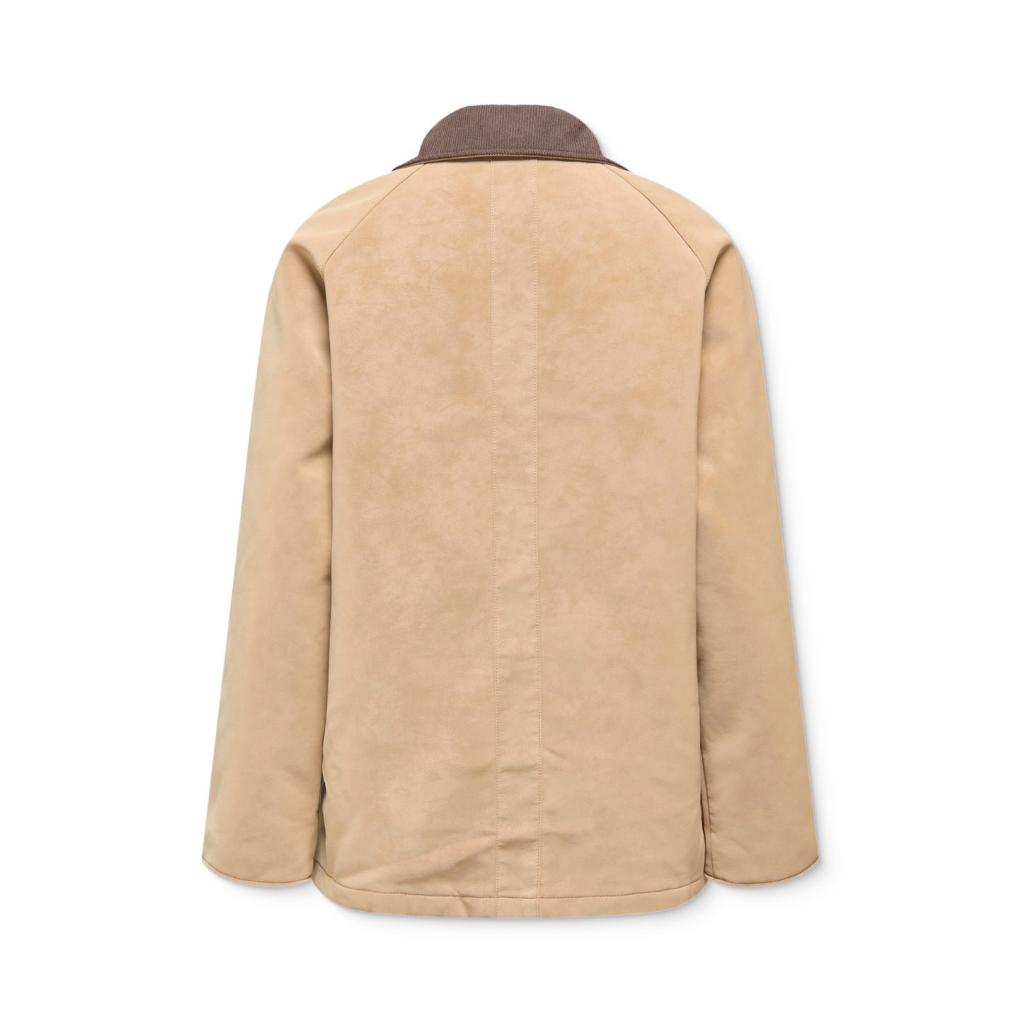 Only Aggie Faux Suede Contrast Jacket Tannin  - 15358230T