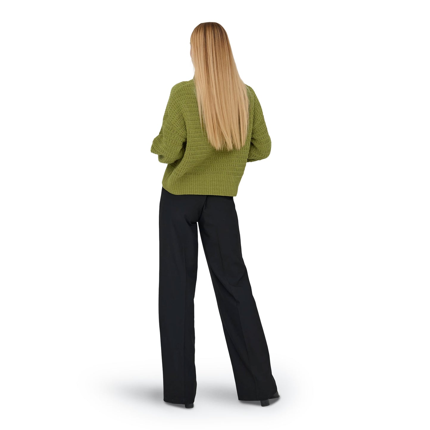 Only Globe LS Highneck BF Knit Peat Moss  - 15358582PM