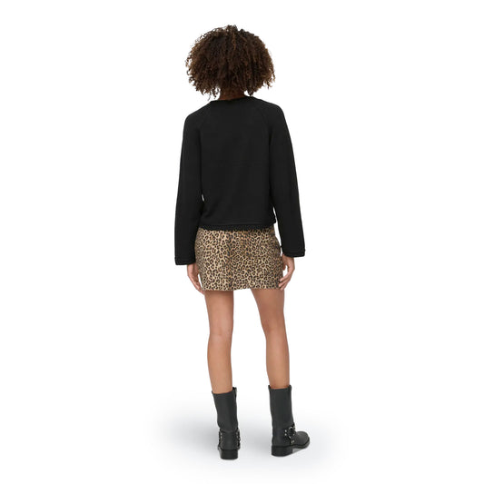 Only Hazel Life LS Cardigan BF Knit Black  - 15358596B