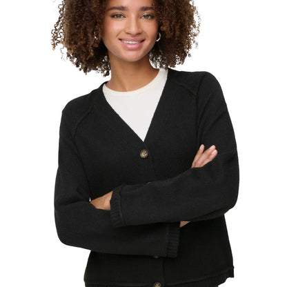 Only Hazel Life LS Cardigan BF Knit Black  - 15358596B