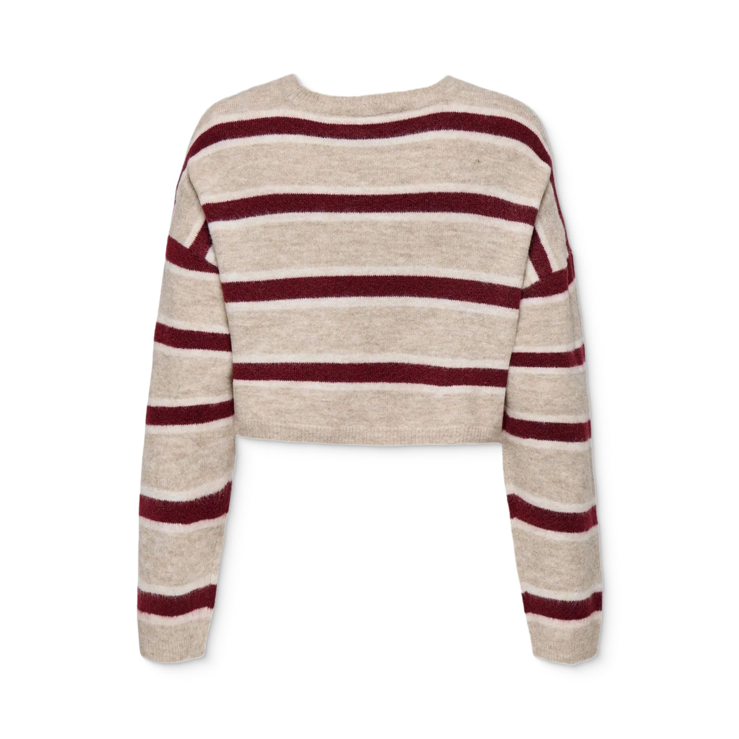 Only Talio LS Short O-Neck BF Knit Humus  - 15358603H