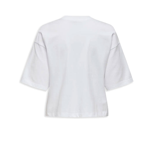 Only Aubrielle Life S/S Shine Top Bright White  - 15358955BW