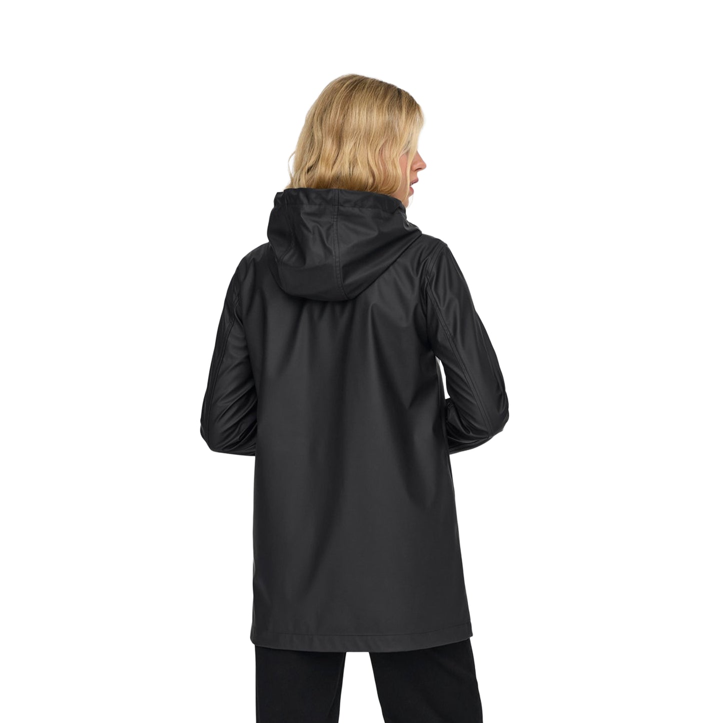 Only Elisa Short Fry Raincoat Black  - 15359046B