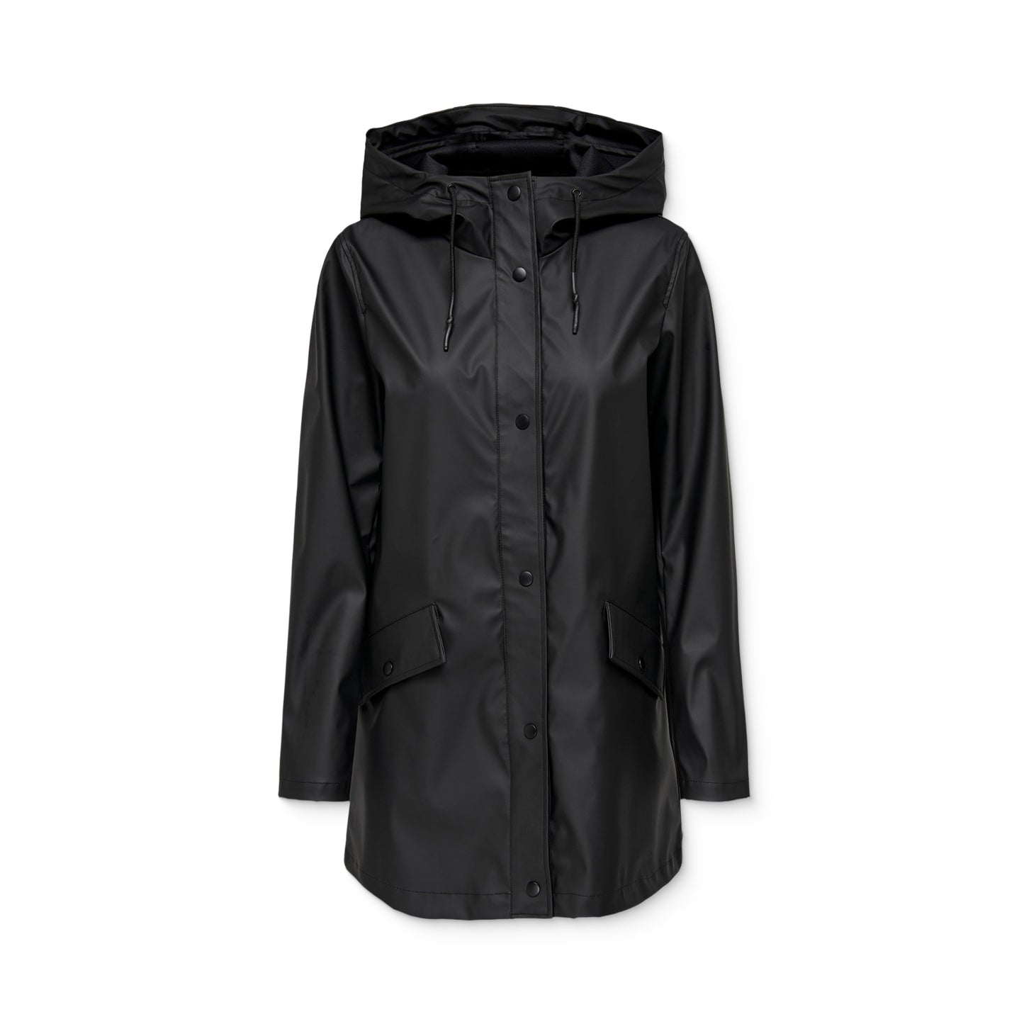 Only Elisa Short Fry Raincoat Black  - 15359046B