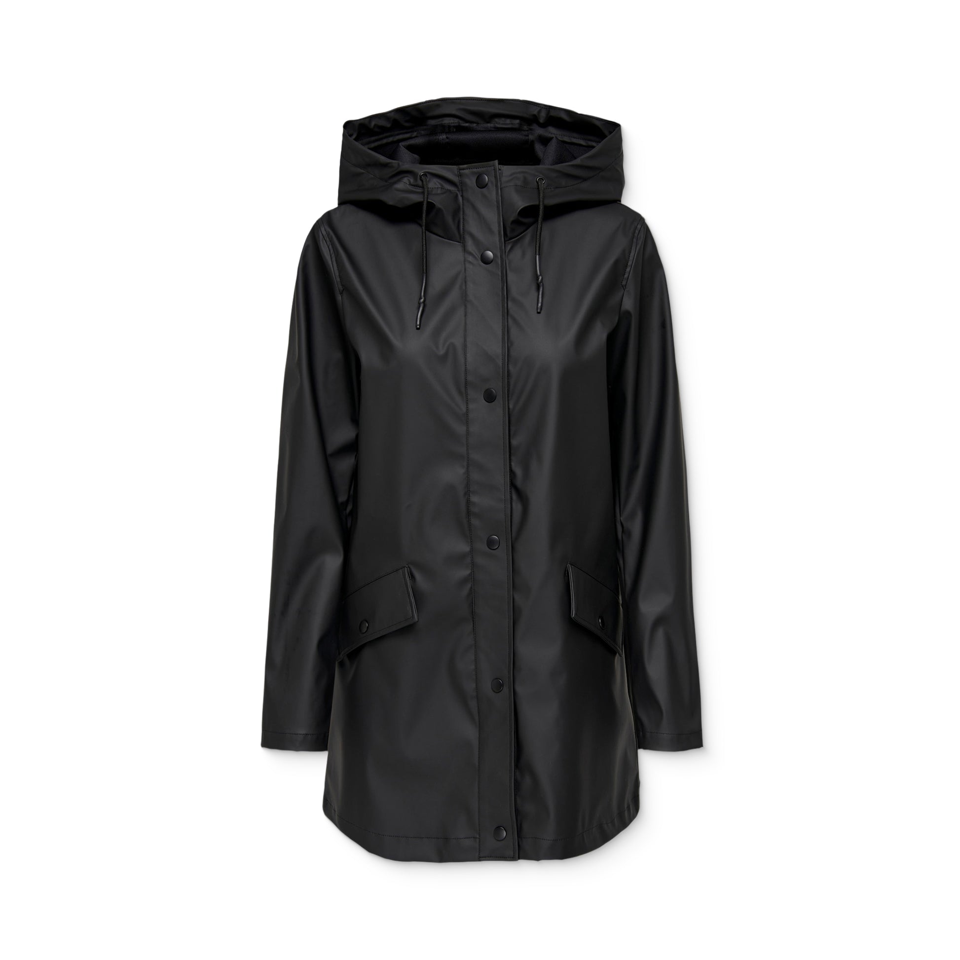 Only Elisa Short Fry Raincoat Black  - 15359046B