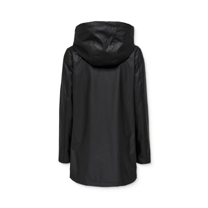 Only Elisa Short Fry Raincoat Black  - 15359046B