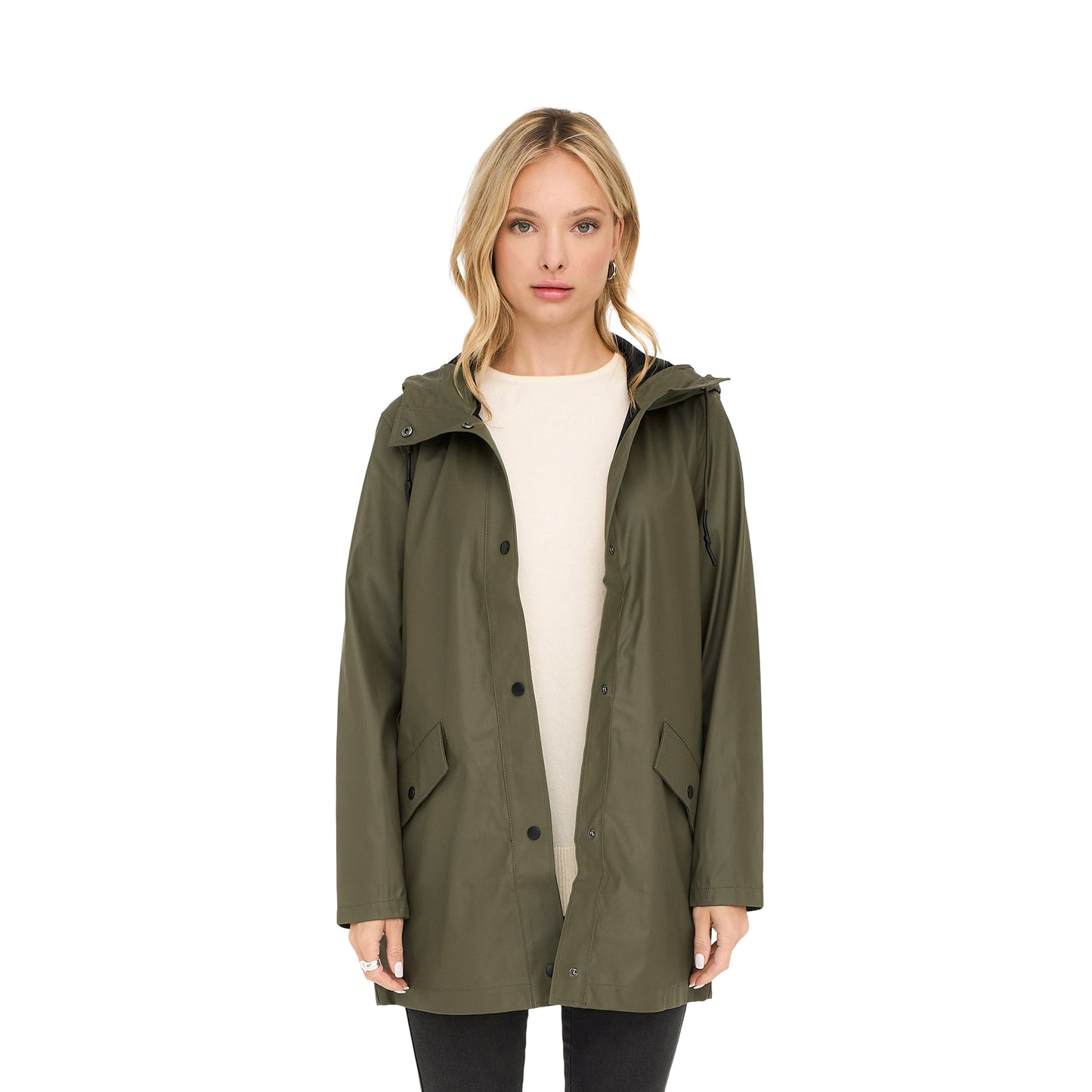 Only Elisa Short Fry Raincoat Kalamata  - 15359046K