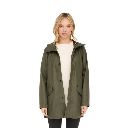 Only Elisa Short Fry Raincoat Kalamata  - 15359046K