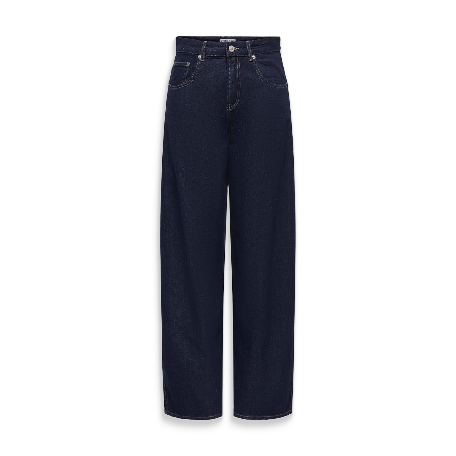 Only Taylor HW Rinse Barrel Dnm Dark Blue Denim  - 15360244DBD