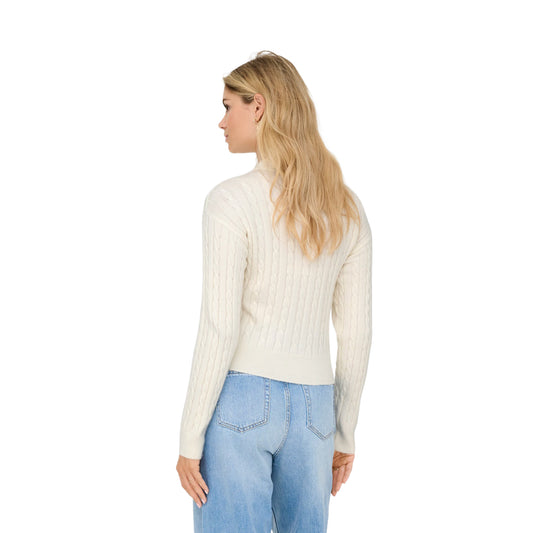 Only Katia LS Cable Polo CC Knit Babys Breath  - 15360562BB