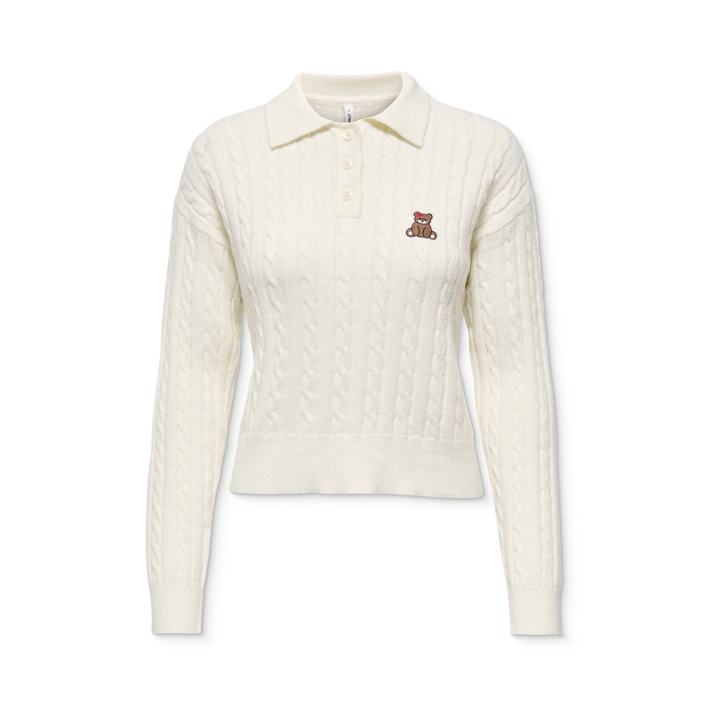 Only Katia LS Cable Polo CC Knit Babys Breath  - 15360562BB