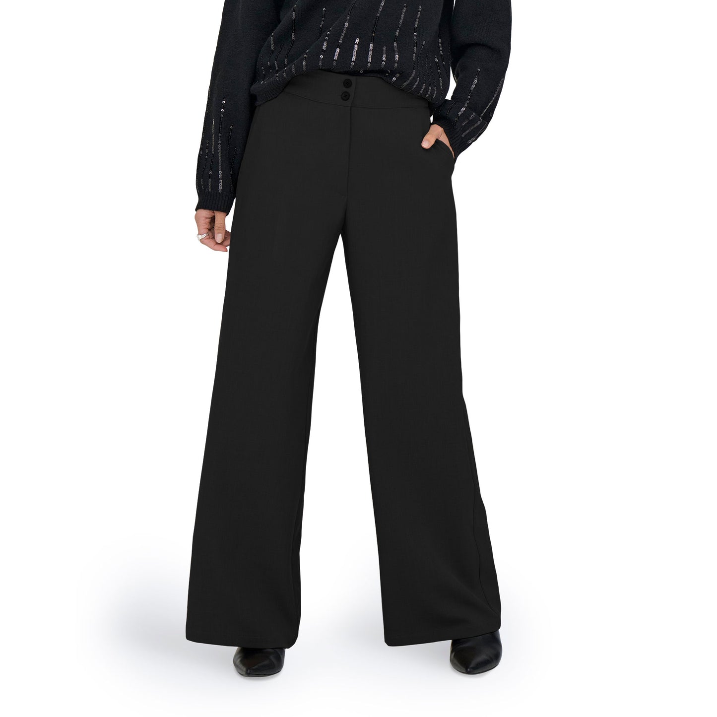 JDY Dora HW Wide Pant Black  - 15361050B