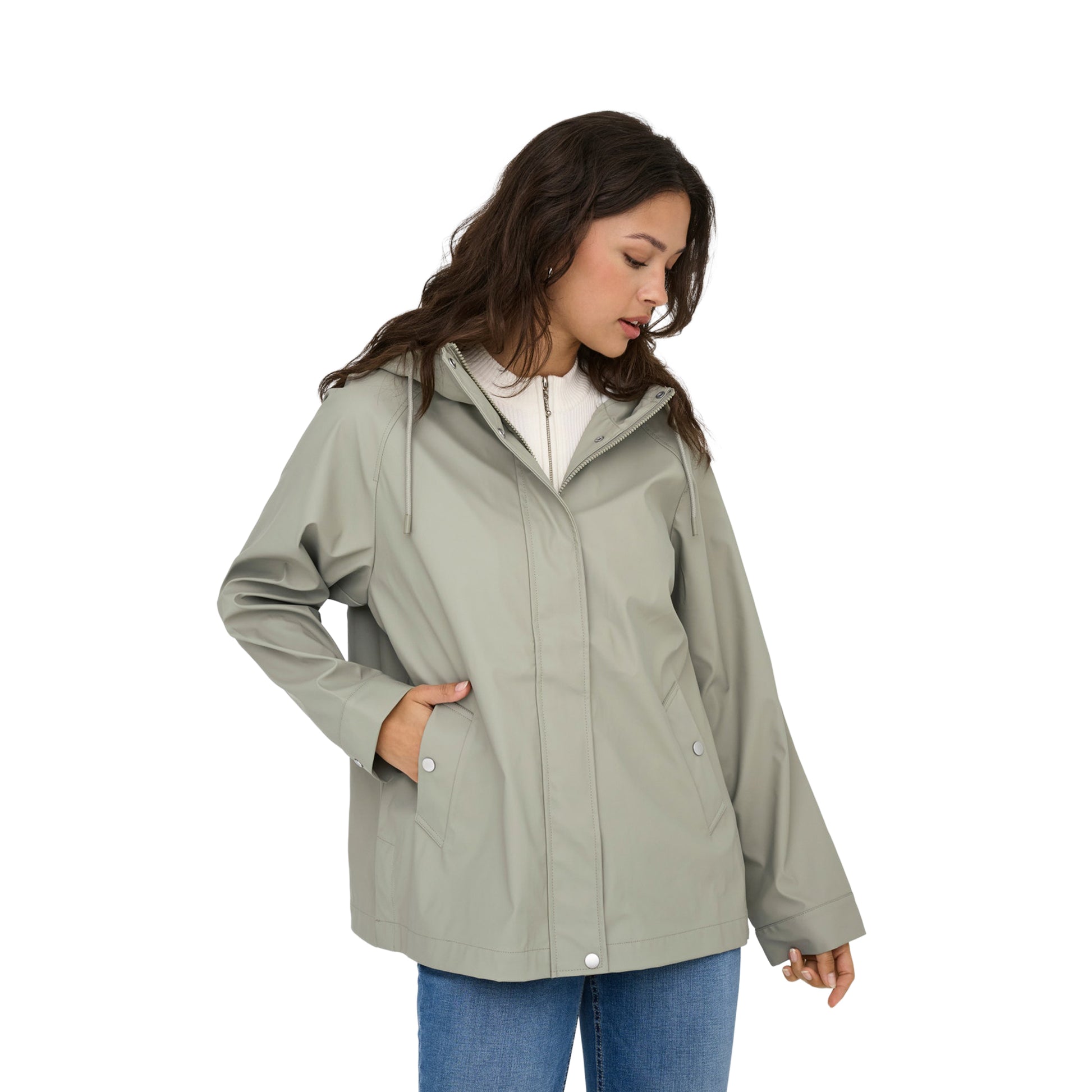 Only Elisa Short Raincoat Laurel Oak  - 15361787LO