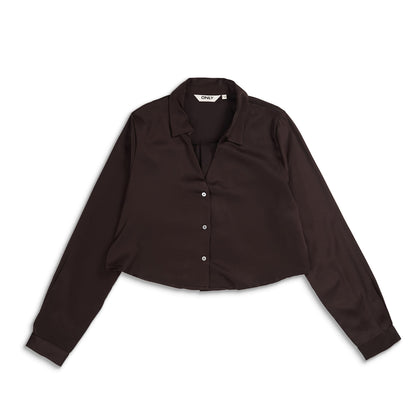 Only Jane Life L/S Oregon Short Shirt Chocolate Torte  - 15364450CT