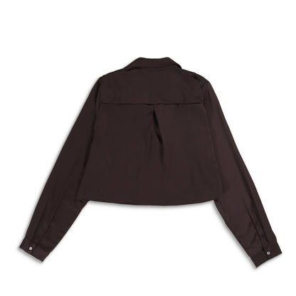 Only Jane Life L/S Oregon Short Shirt Chocolate Torte  - 15364450CT