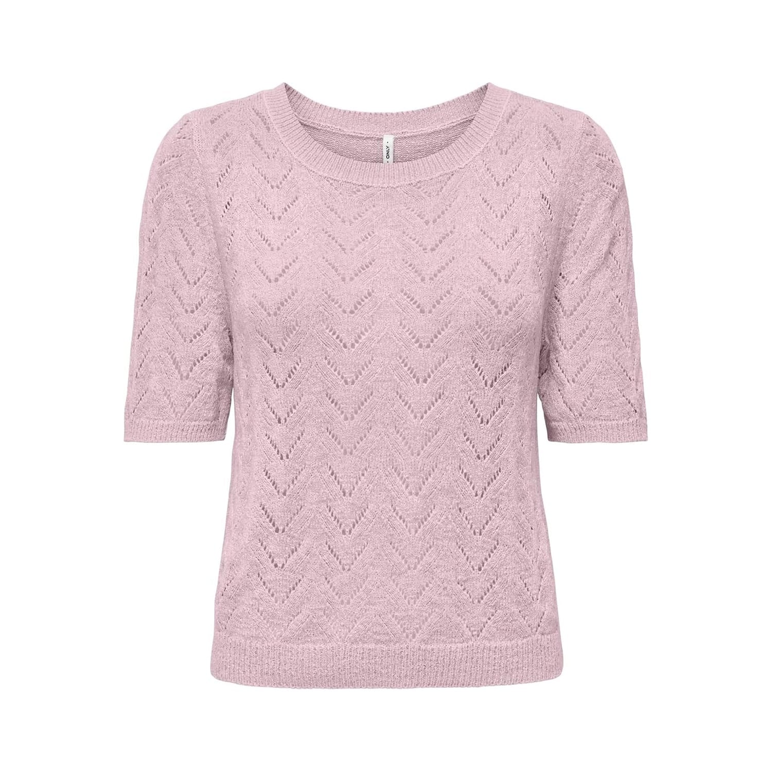 Only Sunny SS O-Neck Knit Pale Lilac  - 15364758PL