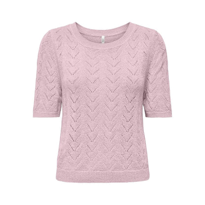 Only Sunny SS O-Neck Knit Pale Lilac  - 15364758PL