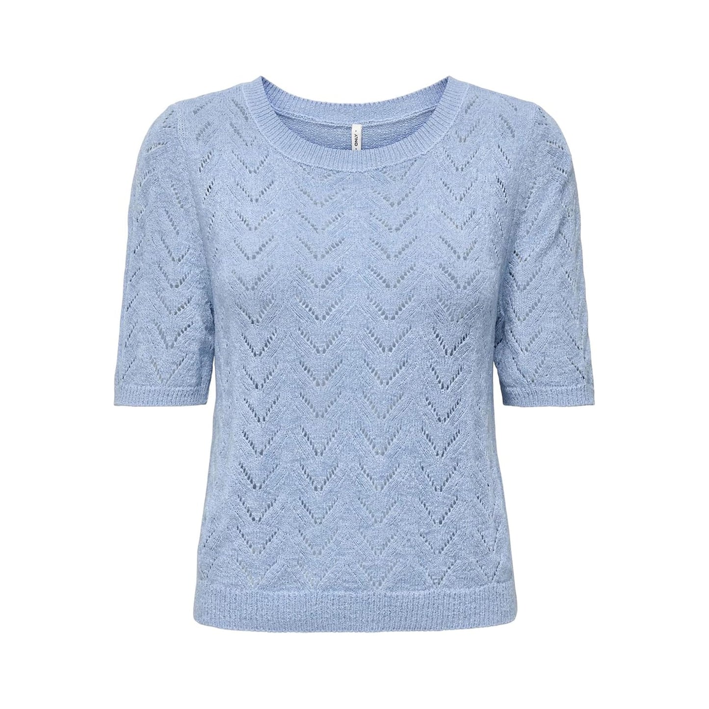 Only Sunny SS O-Neck Knit Soft Chambray  - 15364758SC