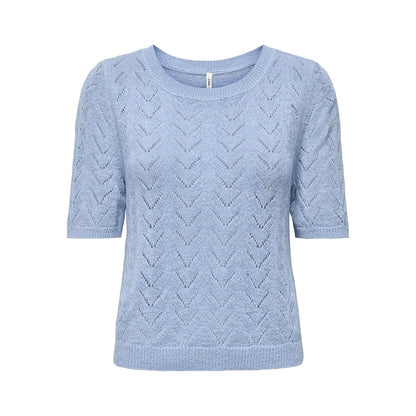 Only Sunny SS O-Neck Knit Soft Chambray  - 15364758SC