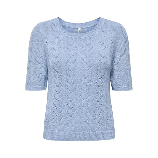 Only Sunny SS O-Neck Knit Soft Chambray  - 15364758SC