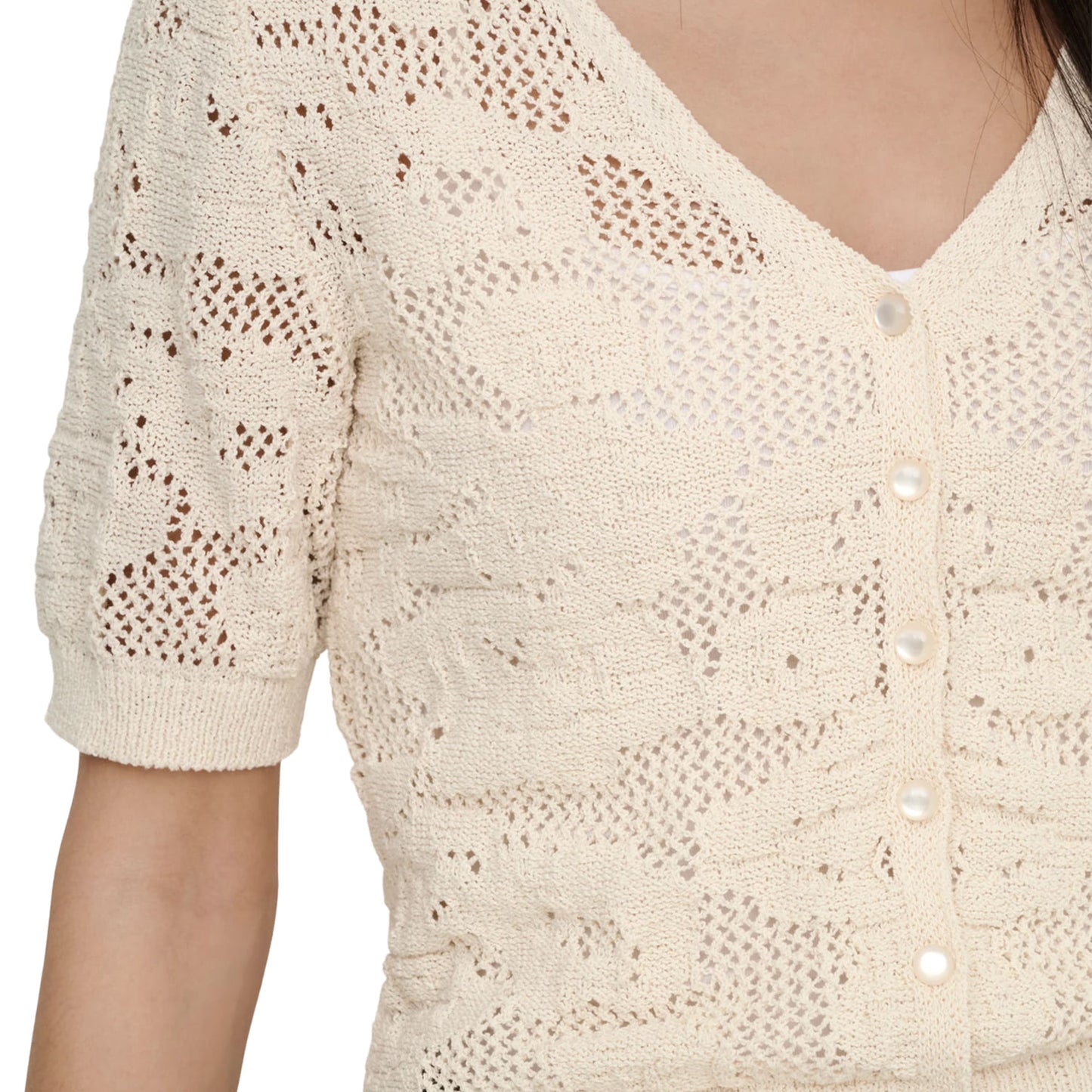 Only Chloe SS Cardigan Knit Ecru  - 15365089E