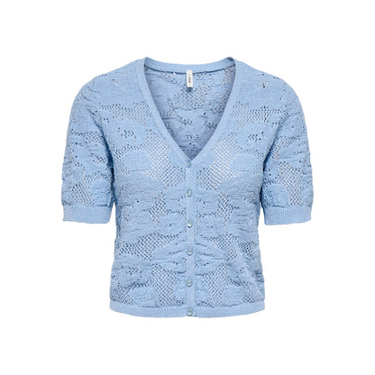 Only Chloe SS Cardigan Knit Soft Chambray  - 15365089SC