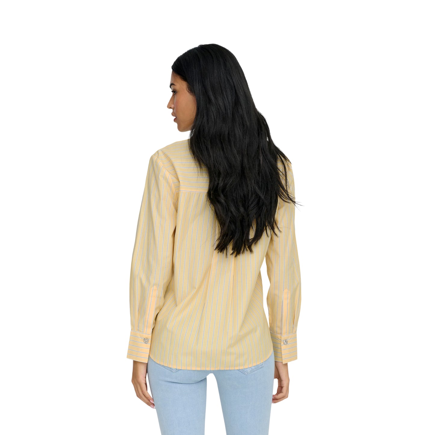 JDY Soho L/S Loose Striped Shirt Double Cream  - 15368294DC