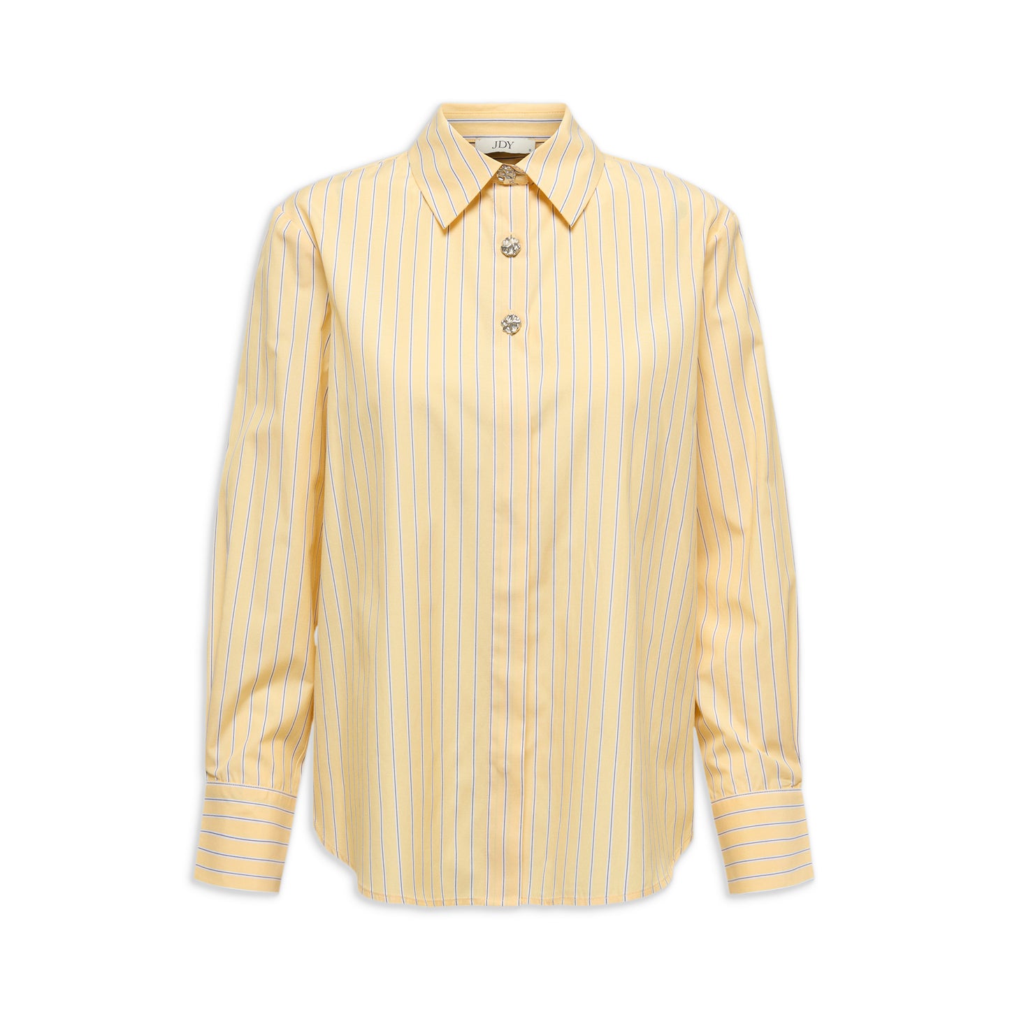 JDY Soho L/S Loose Striped Shirt Double Cream  - 15368294DC