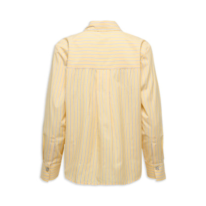 JDY Soho L/S Loose Striped Shirt Double Cream  - 15368294DC