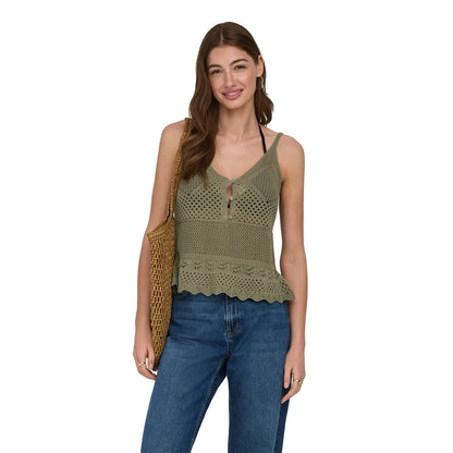 Only Lison SL Peplum Top Knit Mermaid  - 15369246M