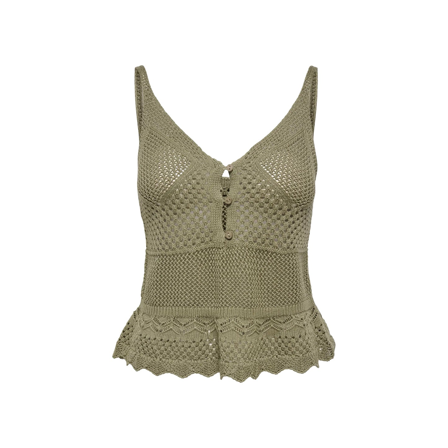 Only Lison SL Peplum Top Knit Mermaid  - 15369246M