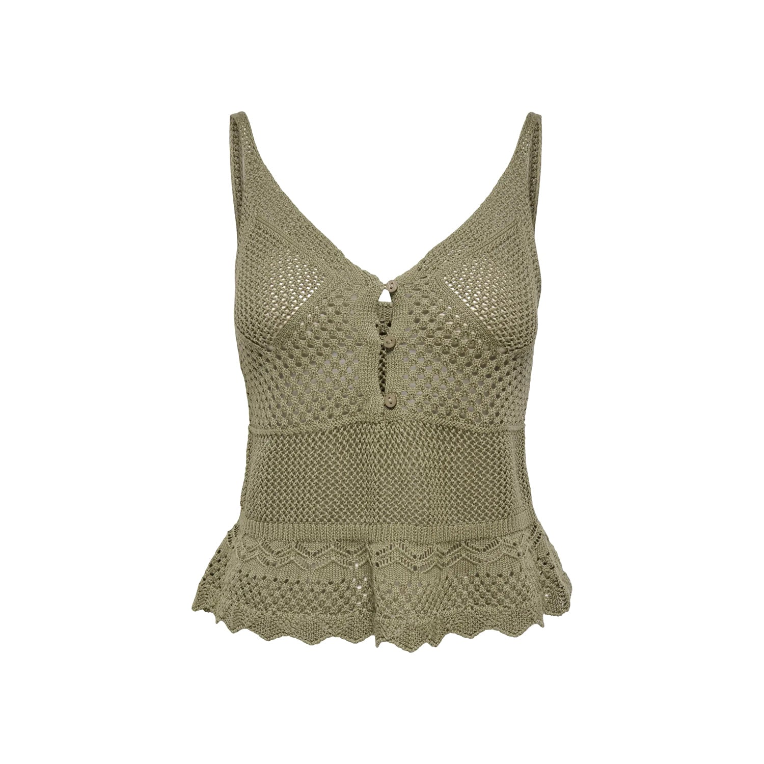 Only Lison SL Peplum Top Knit Mermaid  - 15369246M