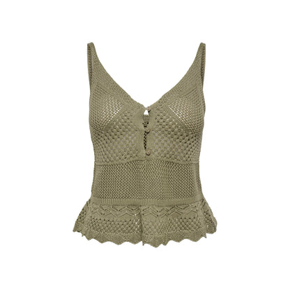 Only Lison SL Peplum Top Knit Mermaid  - 15369246M