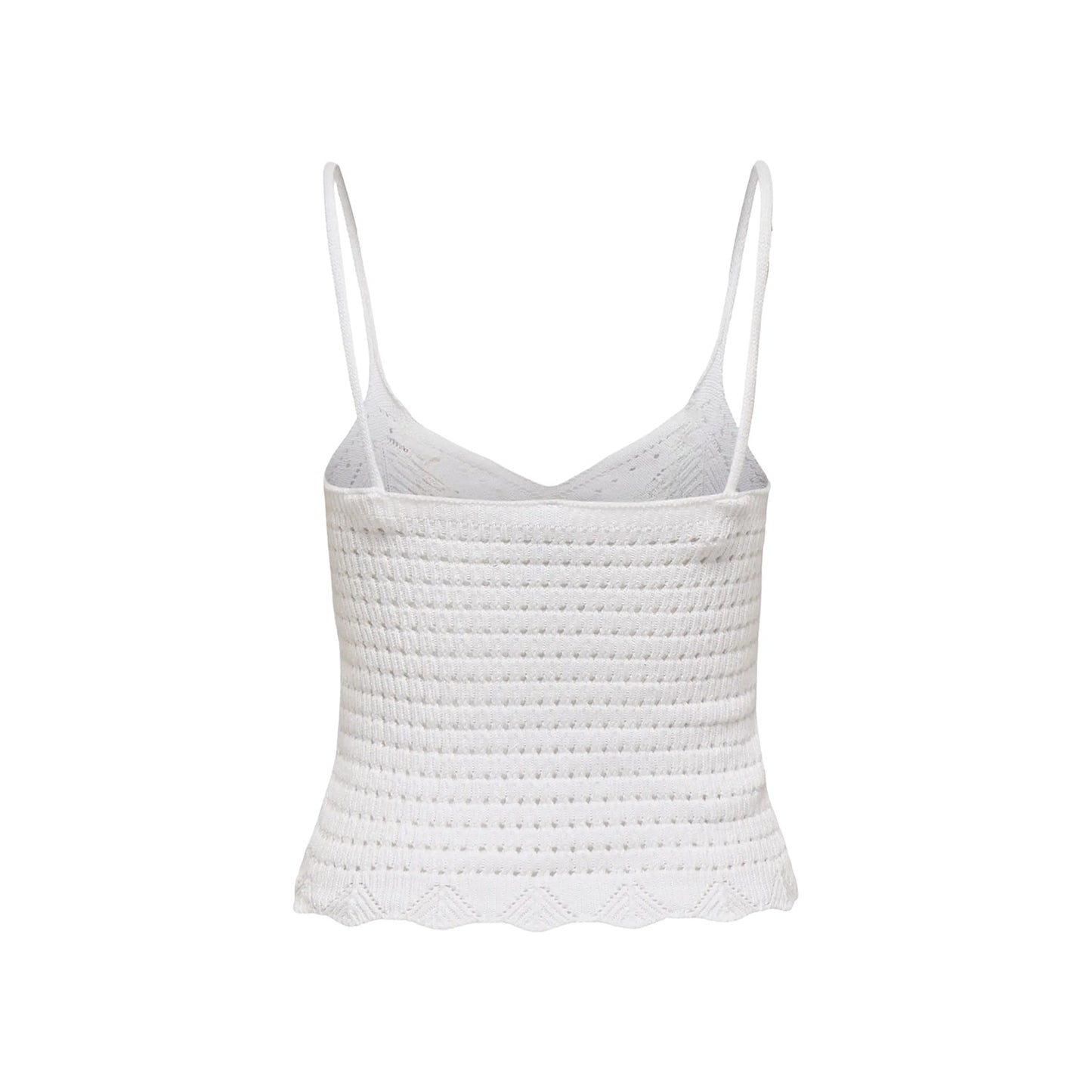 Only Lison SL Top Knit Bright White  - 15369248BW