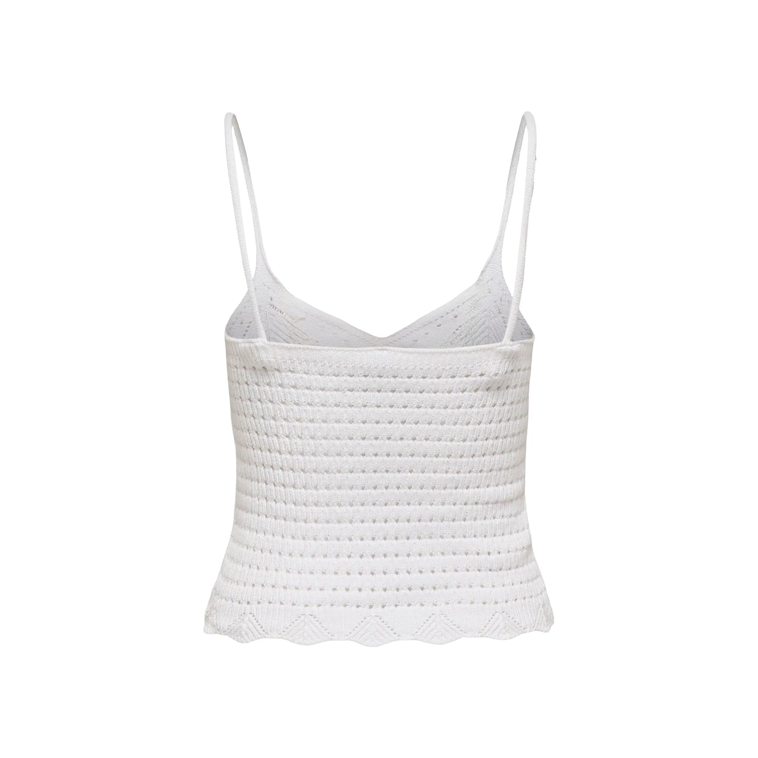 Only Lison SL Top Knit Bright White  - 15369248BW