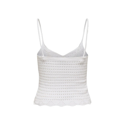 Only Lison SL Top Knit Bright White  - 15369248BW