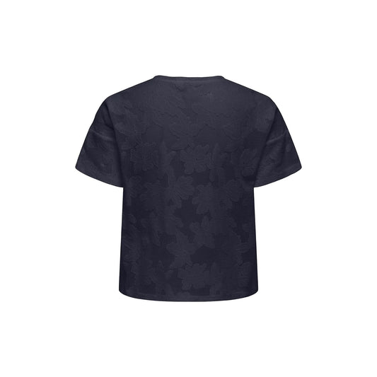 Only Mirabella S/S O-Neck Lace Top Night Sky  - 15369252NS