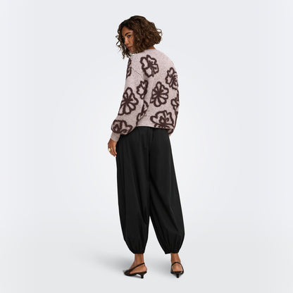 Only Felicia LS Short Oneck Detail NCA Knit String  - 15375497S
