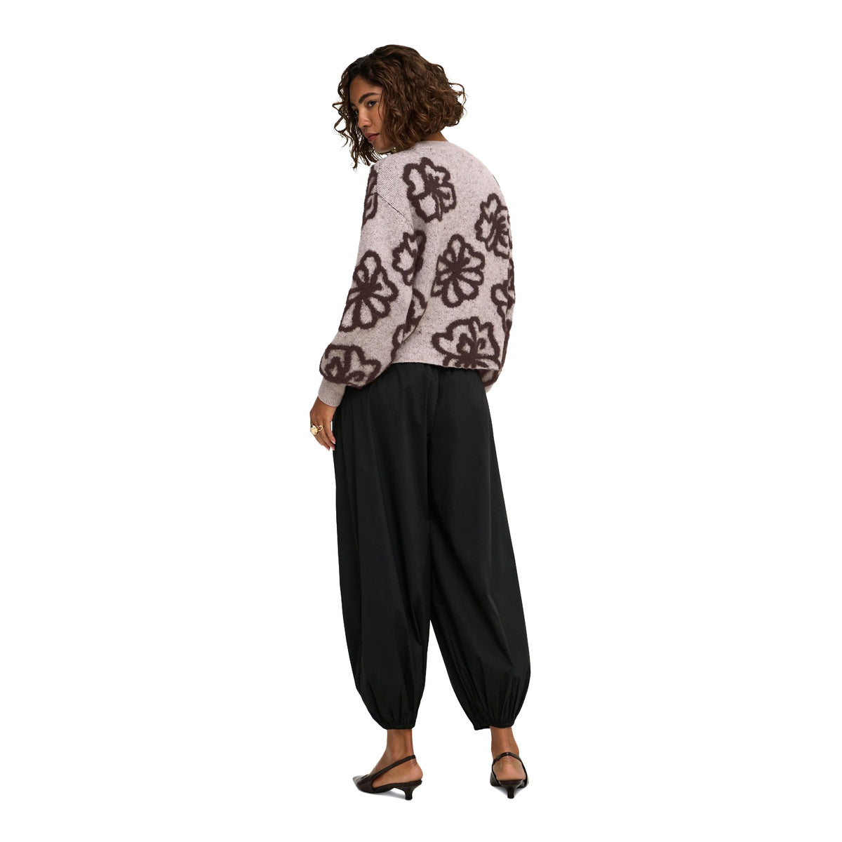 Only Felicia LS Short Oneck Detail NCA Knit String