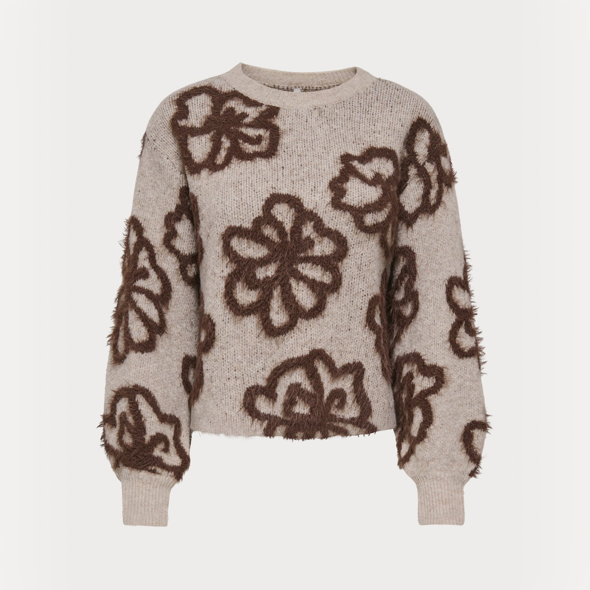 Only Felicia LS Short Oneck Detail NCA Knit String  - 15375497S