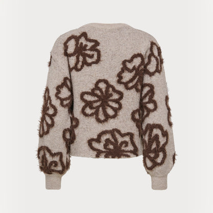 Only Felicia LS Short Oneck Detail NCA Knit String  - 15375497S