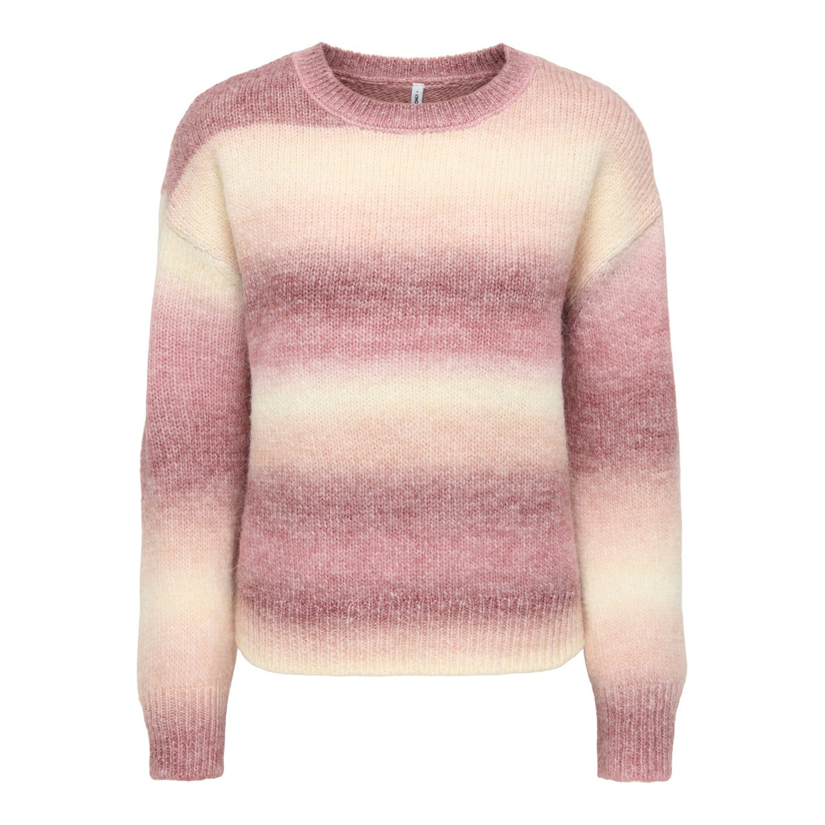 Only Dublin LS Space Dye O-Neck Knit Rose Brown  - 15378104RB