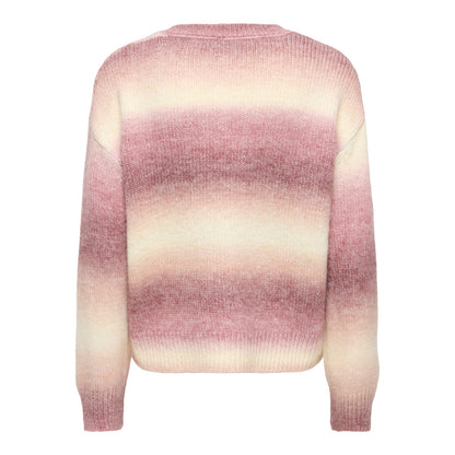 Only Dublin LS Space Dye O-Neck Knit Rose Brown  - 15378104RB