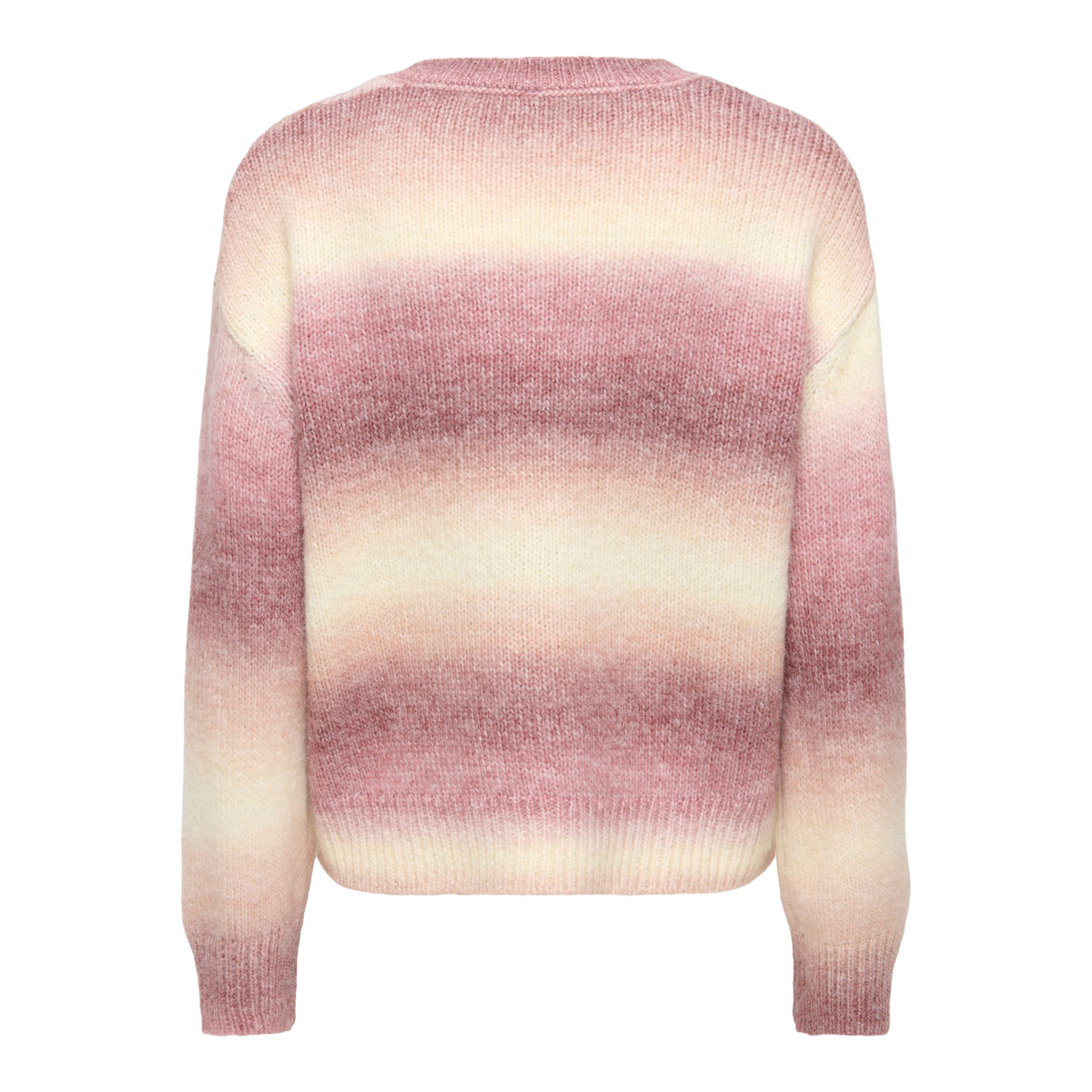 Only Dublin LS Space Dye O-Neck Knit Rose Brown