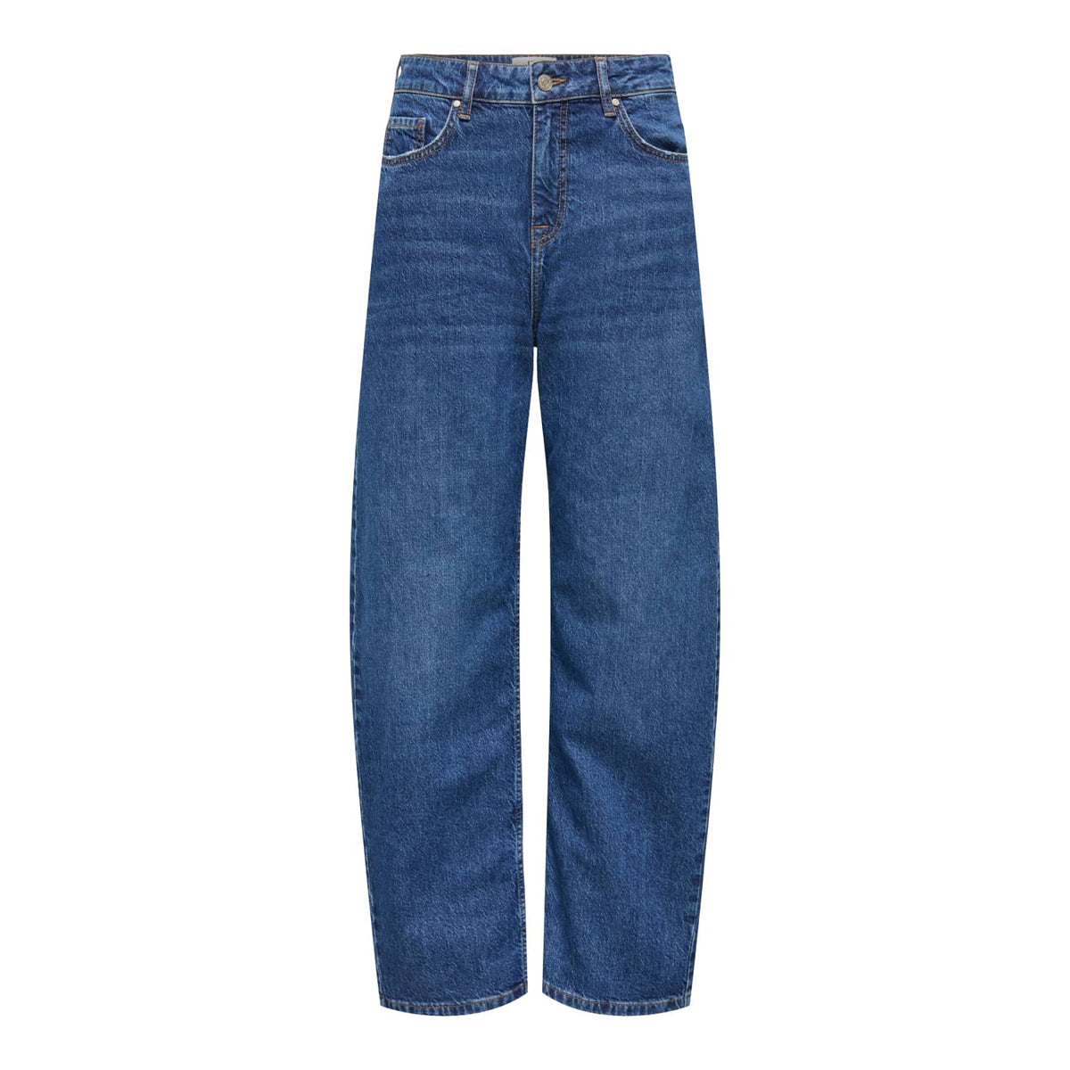 JDY Bailey HW Barrel Jeans Medium Blue Denim  - 15379791MBD