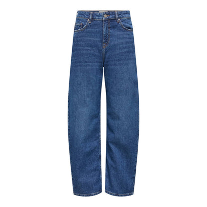 JDY Bailey HW Barrel Jeans Medium Blue Denim  - 15379791MBD