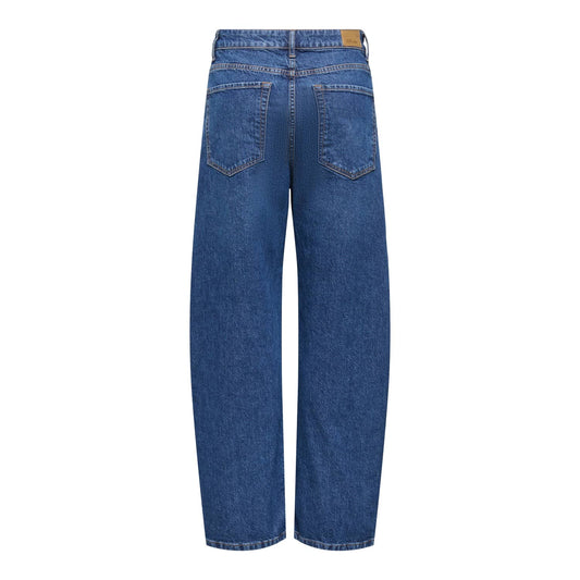 JDY Bailey HW Barrel Jeans Medium Blue Denim  - 15379791MBD