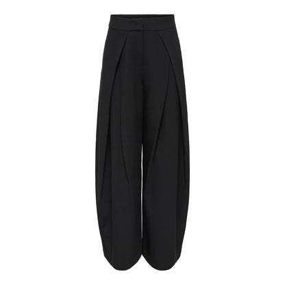 Only Yasmine MW Leat Barrel Pant Black  - 15390774B