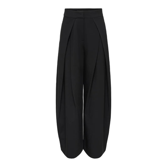 Only Yasmine MW Leat Barrel Pant Black  - 15390774B